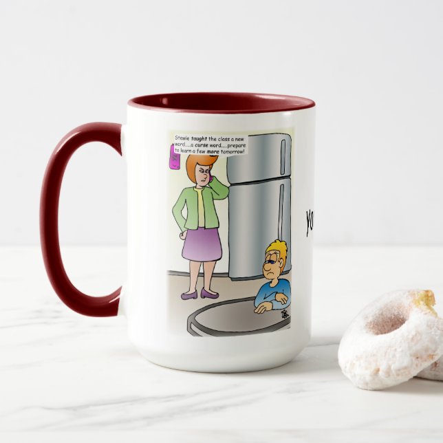 Caneca Palavras travessas Combo Mug (Com Donut)