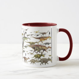 Caneca Paleoart da representação histórica do