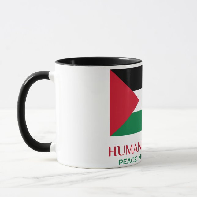Caneca Palestina apoia Combo Mug (Esquerda)