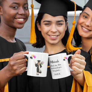 Caneca Palhaço de Graduação em Aquarela e Boné