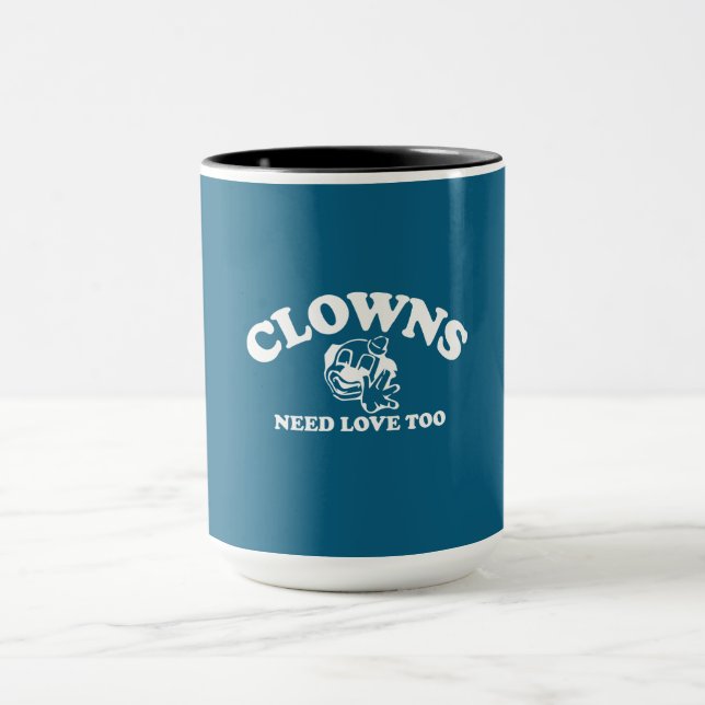 Caneca Palhaços Precisam de Amor Também (Centro)