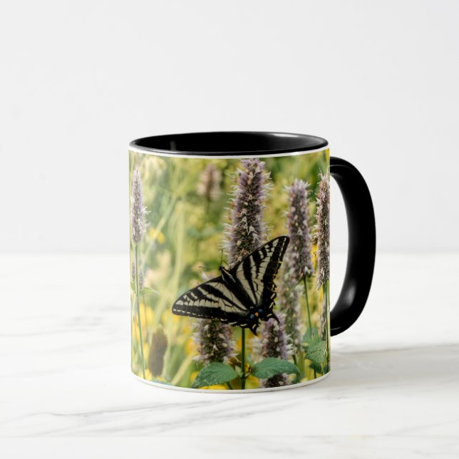Caneca Pálida Borboleta-do-Trovão (Frente Esquerda)