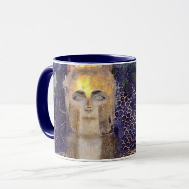 Caneca Pallas Athena, Gustav Klimt (Frente Esquerda)