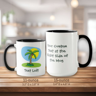 Caneca Palm Tree Cartoon Mug