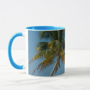 Caneca Palmeira e praia de areia branca 2