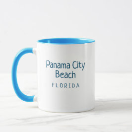 Caneca Panamá City Beach Flórida Café Mug