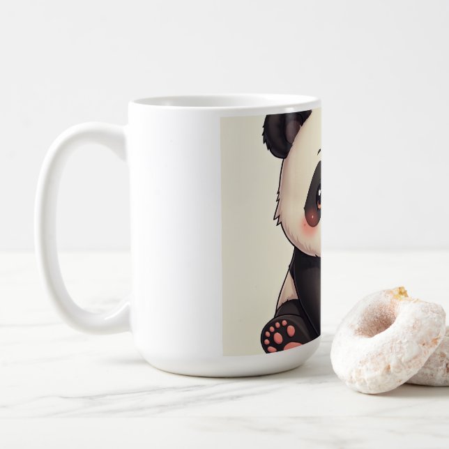 caneca panda bonita (Com Donut)