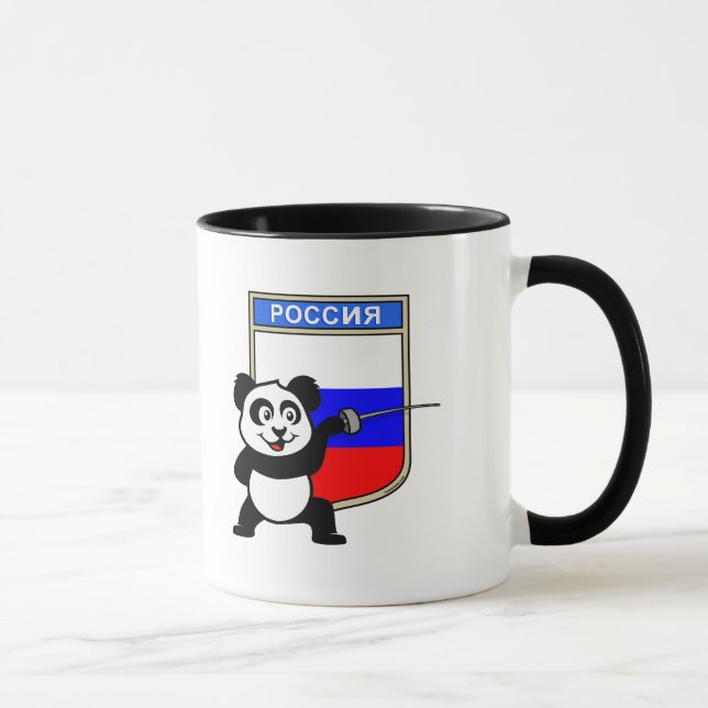 Caneca Panda de Esgrima da Rússia (Direita)