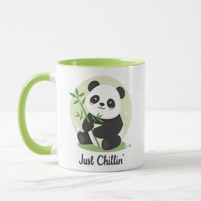 Caneca Panda Divertido e Relaxado (Esquerda)