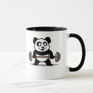 Caneca Panda do halterofilismo