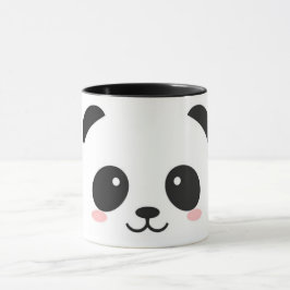 Caneca Panda feliz bonito da cara