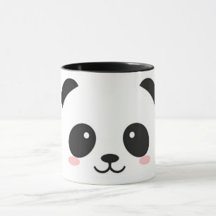 Caneca Panda feliz bonito da cara