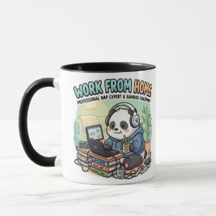Caneca Panda Fofo Trabalhe de Casa  