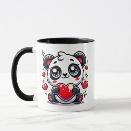 Caneca Panda joli coeur.