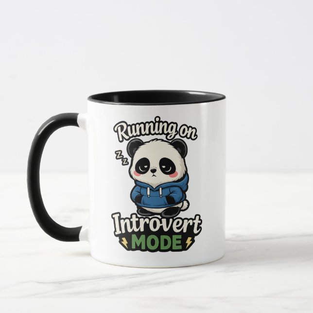 Caneca Panda no Modo Introvertido Ativo (Esquerda)