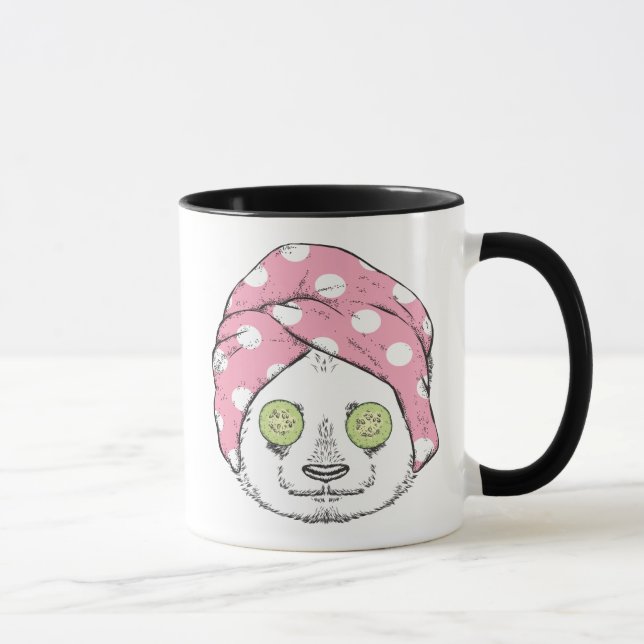 Caneca Panda nos termas (Direita)