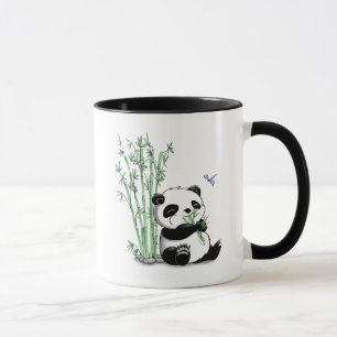 Caneca Panda que come o bambu