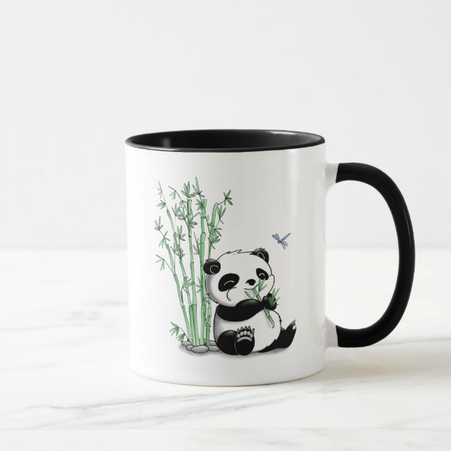 Caneca Panda que come o bambu (Direita)