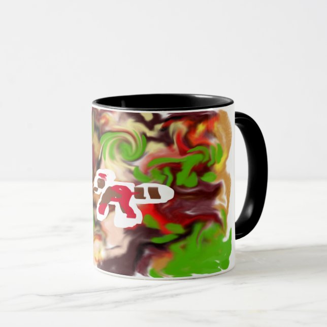 Caneca Panda Vermelho é legal (Frente Esquerda)