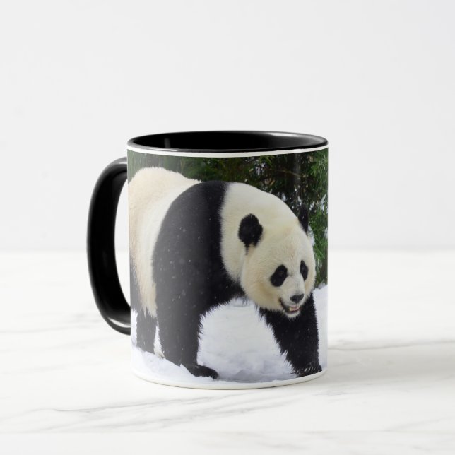 Caneca Pandas gigantes de Smithsonian | na neve (Frente Esquerda)