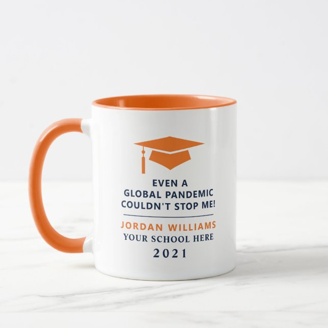 Caneca Pandemia Personalizada - Formando Classe 2021 Mug (Esquerda)