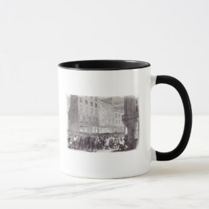 Caneca Pane o motim, no St. Antoine de du Faubourg da rua