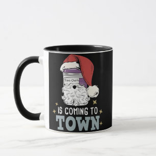 Caneca Pano Sani Natal Enfermeira Férias Médica Enfermeir