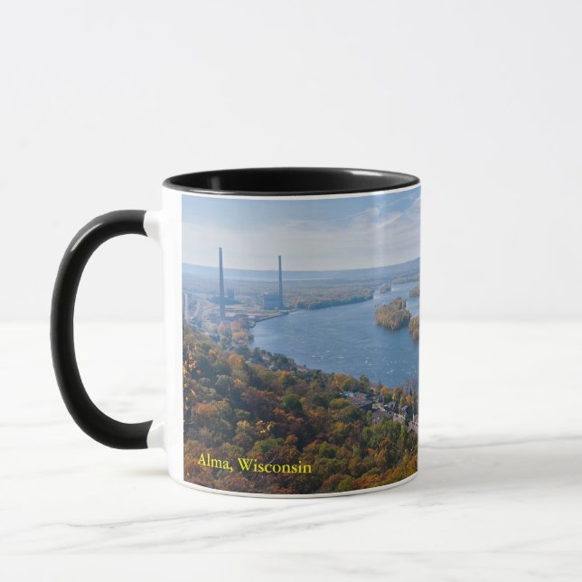 Caneca panorama acima de alma e do rio (Esquerda)