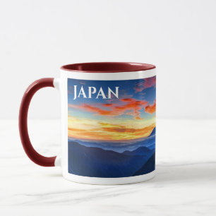 Caneca Panorâmica do Monte Fuji no Japão
