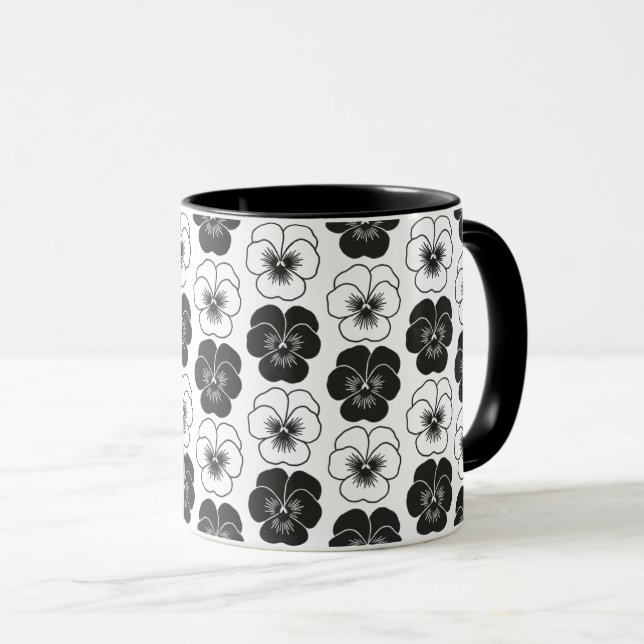 Caneca Pansies (Frente Esquerda)