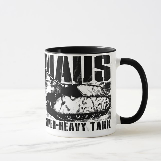 Caneca Panzer VIII Maus 11 oz Ringer Mug (Direita)