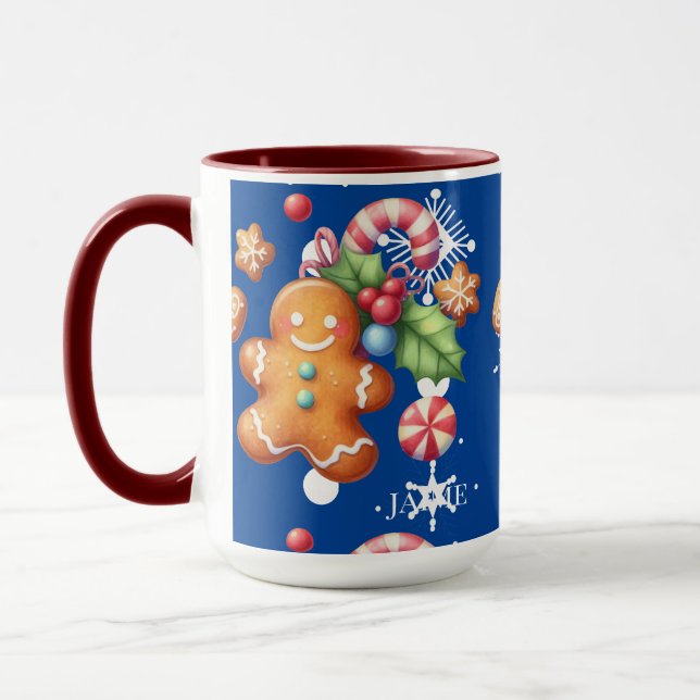 Caneca Pão-de-açúcar Pão-de-Natal Pmenta Azul Neve (Esquerda)