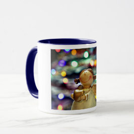 Caneca Pão de Bebida Angel Feliz Natal