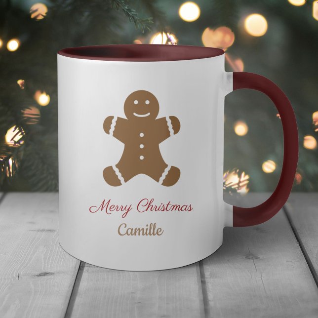 Caneca Pão de Natal (Christmas Gingerbread Man Mug)