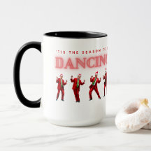 Pão de Natal Dançando Mug 15oz