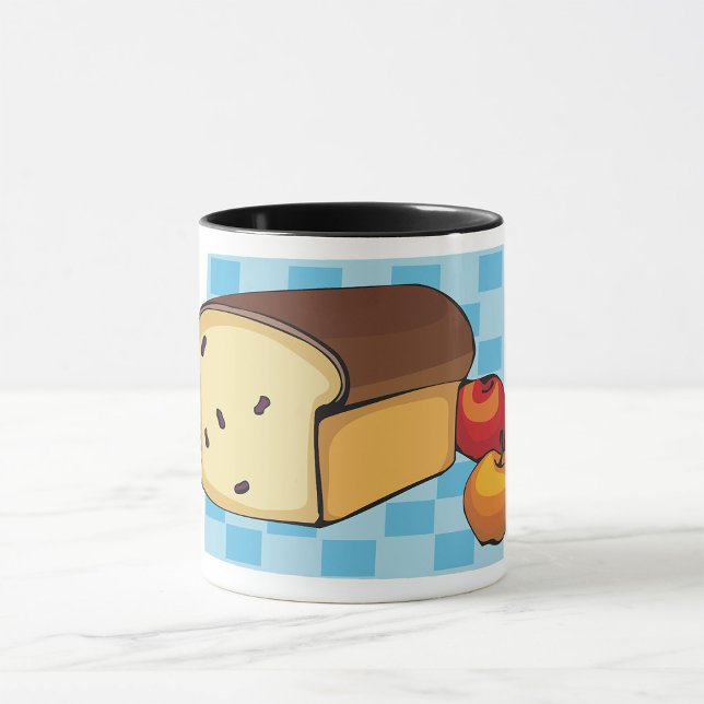 Caneca Pão de Passas e Maçãs Vermelhas (Criador carregado)