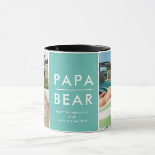 Caneca Papa Bear Mug Fotográfico Presente no Dia do Pai