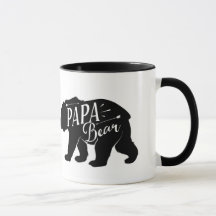 Papa Bear Mug, Papa Bear Cup, pai ou presente de p