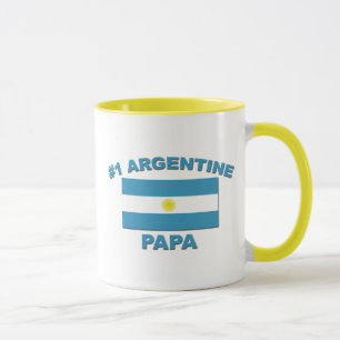 Caneca Papá de #1 Argentina