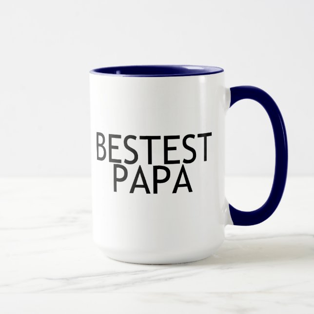 Caneca Papá de Bestest (Direita)