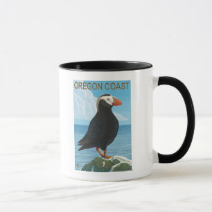 Caneca Papagaio-do-mar adornado costa de Oregon