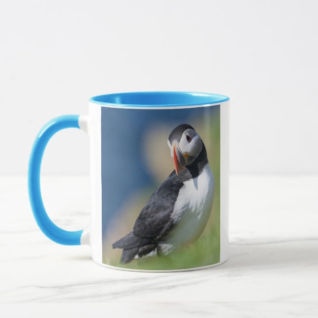 Caneca Papagaio-do-mar (Fratercula Arctica) no Penhasco 2 (Esquerda)
