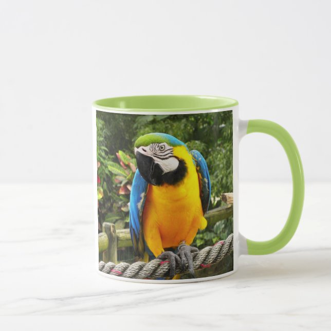 Caneca Papagaio-Macaw Exótico (Direita)