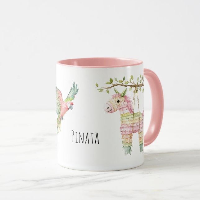 Caneca Papagaio & Piñata (Frente Esquerda)