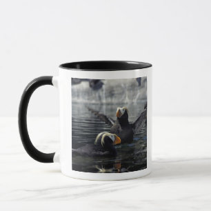 Caneca Papagaios-do-mar-de-crista-do-Alasca