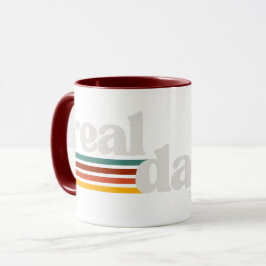 Caneca Papai de Verdade, Estilo Retro de Paternidade