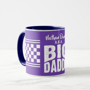 Caneca Papai Grande com Seu Nome em Texto Branco no Roxo