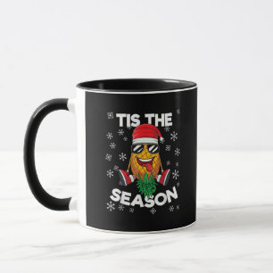 Caneca Papai Noel Abacaxi de Cabeça para Baixo É Temporad