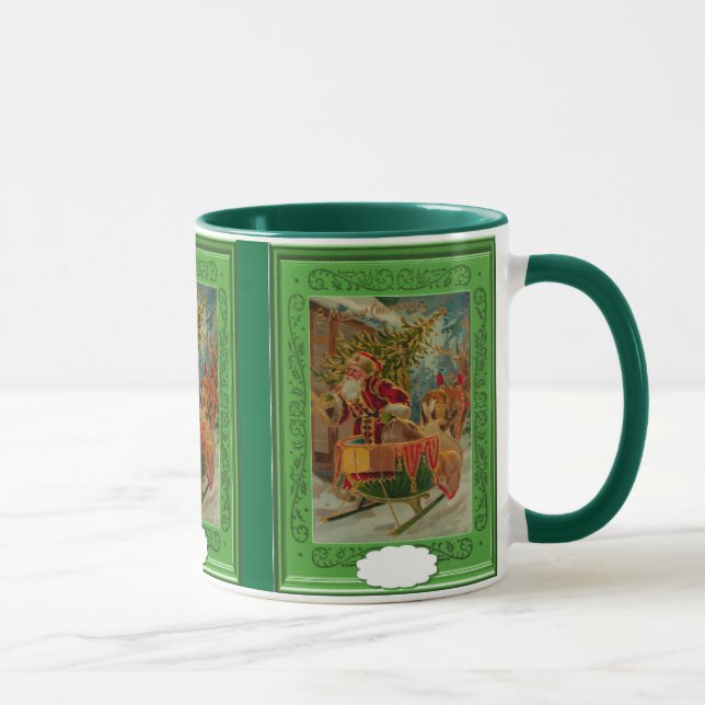 Caneca Papai noel com um trenó (Direita)