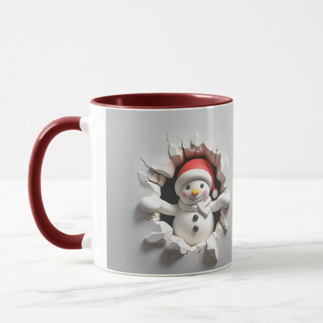 Caneca Papai Noel de Natal (Esquerda)